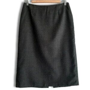 UNITED COLORS OF BENETTON Italy 100% Wool Pencil Skirt Grey Sz M